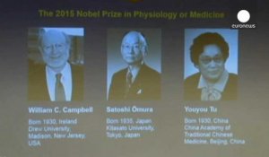 Le Nobel 2015 de Médecine récompense des traitements contre la malaria et les vers parasites