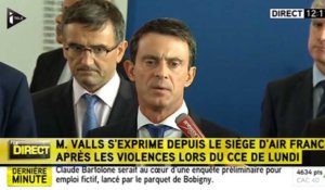 Air France : Valls appelle à des sanctions lourdes