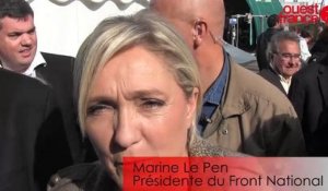 Marine Le Pen en visite au Space à Rennes