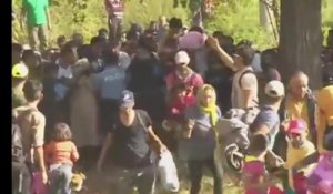 La police croate débordée par l'arrivée de réfugiés à Tovarnik