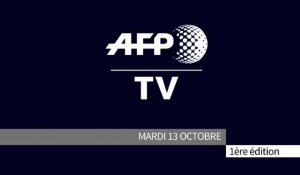 AFP - Le JT, 1ère édition du mardi 13 octobre