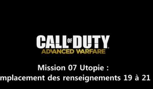 Call of Duty : Advanced Warfare - Emplacement des renseignements de la mission 07 "Utopie"