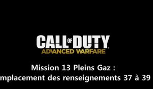 Call of Duty : Advanced Warfare - Emplacement des renseignements de la mission 11 "Pleins Gaz"