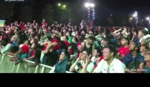 Euro 2016 : l'explosion de joie des supporters portugais au moment du coup de sifflet final