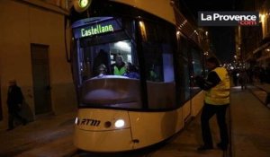 Marseille :  premiers essais pour le tram rue de Rome