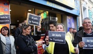 Rassemblement devant le consulat de Tunisie