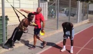 Mamadou Niang s'entraîne avec Pascal Chimbonda à Aix