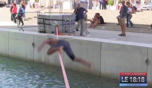 Marseille : folles acrobaties au pied du Mucem