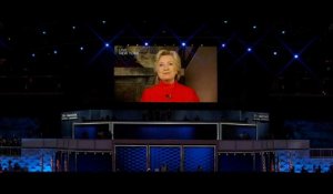 Le message vidéo d'Hillary Clinton, officiellement candidate à la Maison blanche