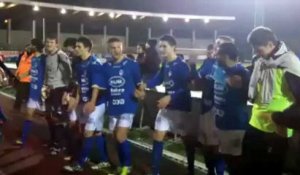 Football : La Louvière - Bleid (6 - 0)