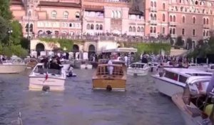 George Clooney à son arrivée au Festival de Venise