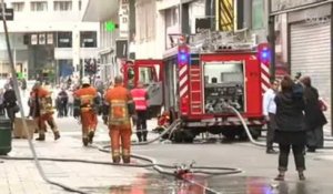 Incendie à la rue Neuve: "La rue pourra bientôt être ouverte au public"