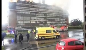 Incendie à Saint-Ghislain: les premiers soins sur les 3 pompiers blessés