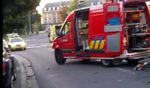 Tournai: grave accident au rond-point de la Dorcas