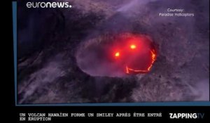 Un volcan hawaïen forme un smiley après être entré en éruption (vidéo)