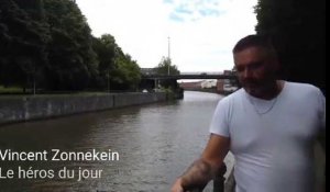 Tournai: Vincent Zonnekein a plongé dans l'Escaut pour sauver un chien