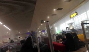 L'intérieur de l'aéroport de Bruxelles National après les attentats