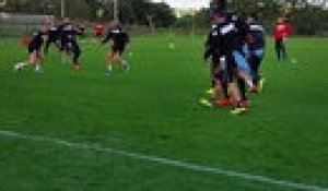 L'entraînement de Mouscron Péruwelz du 7 janvier 2016 à San Roque