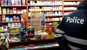 Mouscron: grosse opération de contrôles de tabac-shops