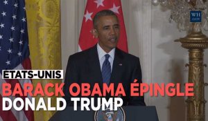 Pour Obama, Trump "est mal préparé pour être président"