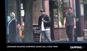 Leonardo DiCaprio effraye Jonah Hill dans les rues de New-York (Vidéo)