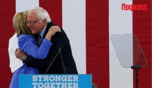 États-Unis: Bernie Sanders et Hillary Clinton unis face à Donald Trump