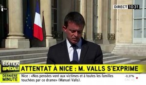 Manuel Valls annonce trois jours de deuil national après le conseil de défense