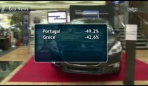 Baisse des ventes de voitures neuves en Europe