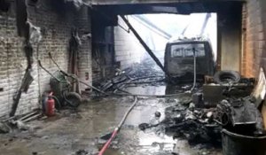 Mouscron: incendie rue des Etudiants