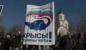 L'opposition manifeste en Russie