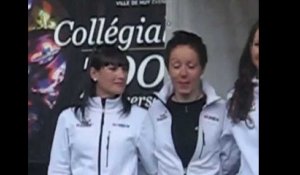 Présentation des équipes de la Flèche Wallonne féminine Grand'Place à Huy