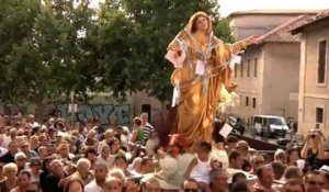 La procession de la vierge à Marseille