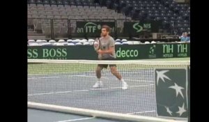 Coupe Davis : dernier entraînement pour Arnaud Clément à Belgrade