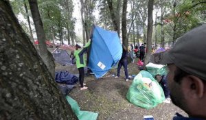 Les migrants du Parc Maximilien, Bruxelles