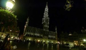 Jeux de lumières pour l'Hotel de ville de Bruxelles