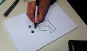 La leçon de Pierre Kroll : comment dessiner un panda en 2 minutes