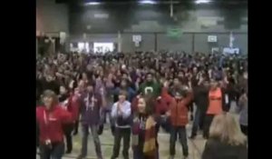 Flashmob à l'Athénée Royal de Huy