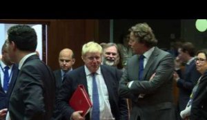 Première réunion pour Boris Johnson avec ses homologues de l'UE