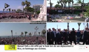 Attentat de Nice : Manuel Valls hué une seconde fois lors de son départ