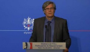 "Tout sera mis en oeuvre pour protéger les Français" (Le Foll)