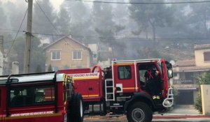 Carry-le-Rouet : les pompiers font tout pour protéger les maisons de l'incendie