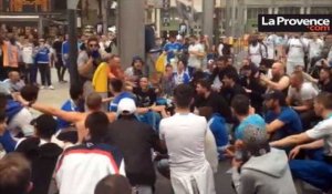OM-PSG : les Marseillais chantent sur le chemin du stade de France