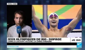 Rio 2016 : la Chine s'indigne des accusations de dopage de Camille Lacourt contre Sun Yang