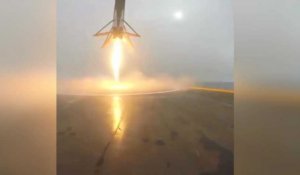 L'impressionnant crash de la fusée SpaceX