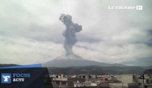 Au Mexique, l'éruption impressionnante du Popocatepetl