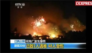 Chine: une usine de feux d'artifice explose, 3 personnes tuées