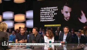 Sur le plateau du Grand Journal, Christophe Willem parle de Twitter "Ça m'a saoulé !"