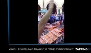 Munich : des Hooligans tabassent le patron d'un restaurant, la vidéo choc ! (Vidéo)