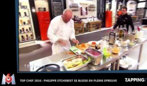 Top Chef 2016 : Philippe Etchebest se blesse en pleine épreuve (Vidéo)