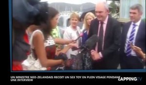 Un ministre néo-zélandais reçoit un sex toy en plein visage pendant une interview (vidéo)